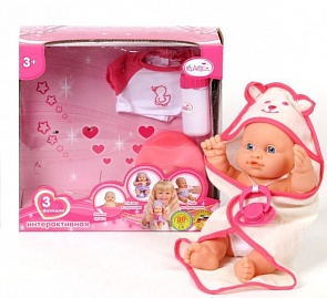 Пупс «Карапуз» с тремя функциями (Карапуз, 11439-RU)